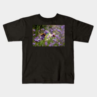 Red Admiral Butterfly Kids T-Shirt